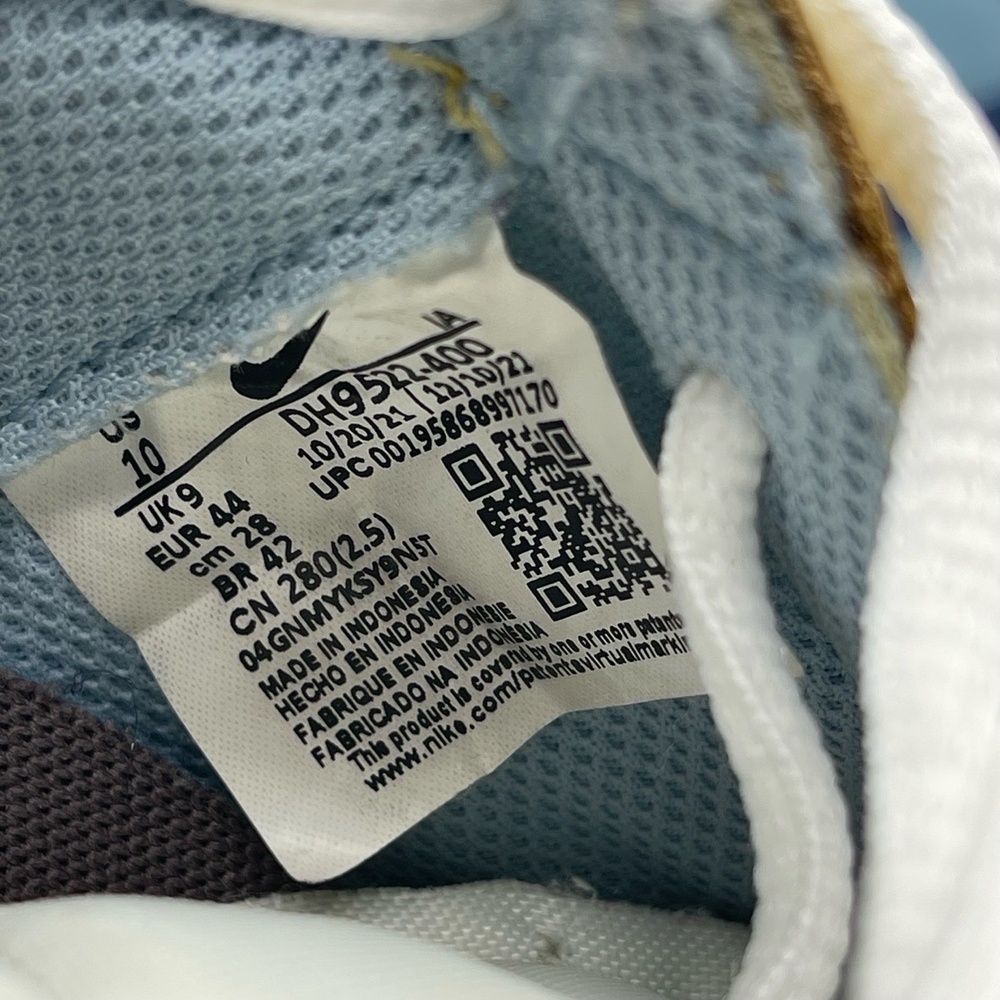 Nike Waffle Debut DH9522-400 Mens Size 10 Running Shoes Boarder Blue Sanded Gold - Picture 10 of 10